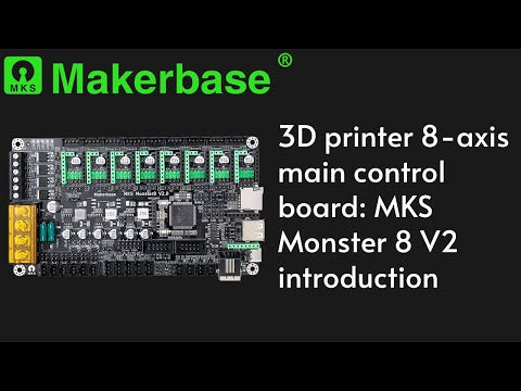 [MKS Monster8 V2] Upgrade 8 axis Motherboard, 32bit. Support Marlin 2.0 &  Klipper Firmware 32bit Compatible with TMC2209